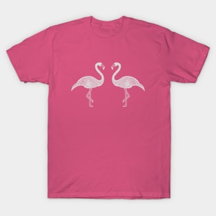 Flamingos in Love - fun and beautiful bird design T-Shirt